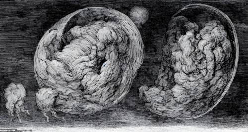 sd-An extremely wordy description of a hyper-terrestrial entity might include a detailed account of its physical appearance its origins and its purpose by Leonardo da Vinci Randolph Caldecott and Philip Guston-0