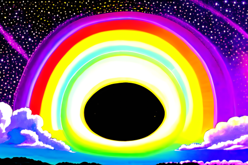 kandinsky-Intergalactic stargate portal in the middle of a magical sky with a swirling vortex of energy and light by Andy Warhol-1