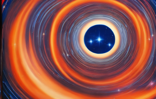 sd-Intergalactic stargate portal in the middle of a starry night with a swirling vortex of energy and light by Giovanni Battista Venanzi-1