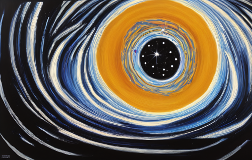 sd-Intergalactic stargate portal in the middle of a starry night with a swirling vortex of energy and light by Henri Matisse-1