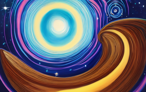 sd-Intergalactic stargate portal in the middle of a starry night with a swirling vortex of energy and light by Jeremiah Ketner-1