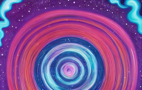 sd-Intergalactic stargate portal in the middle of a starry night with a swirling vortex of energy and light by Jeremiah Ketner and Ayami Kojima-1
