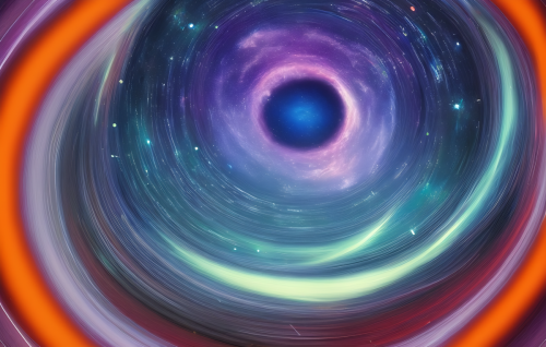 sd-Intergalactic stargate portal in the middle of a starry night with a swirling vortex of energy and light by Victor Adame Minguez-0